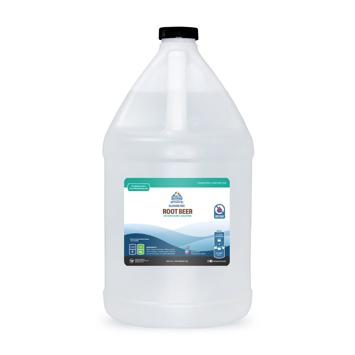 Dye Free Root Beer Slushie Syrup Mix