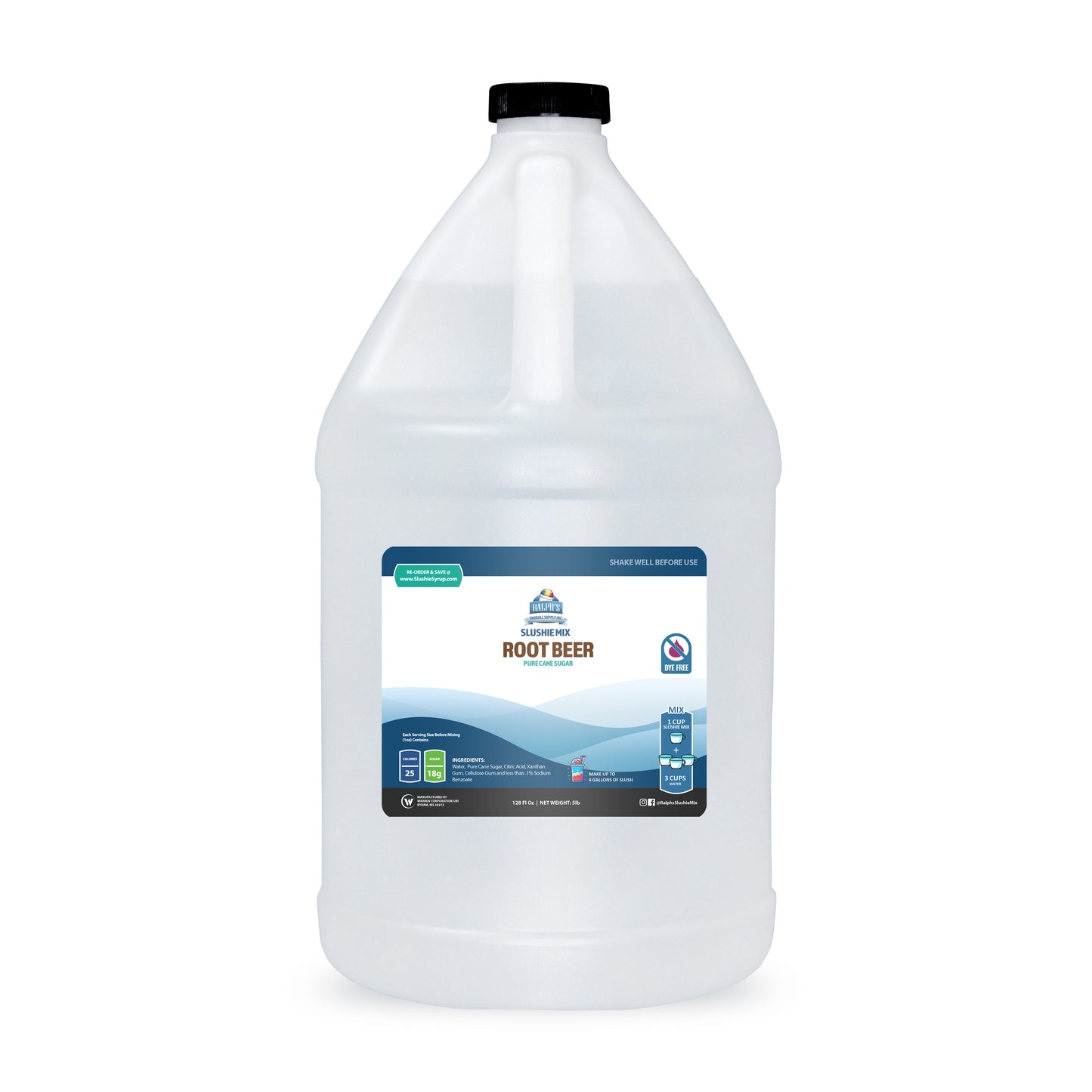 Dye Free Root Beer Slushie Syrup Mix