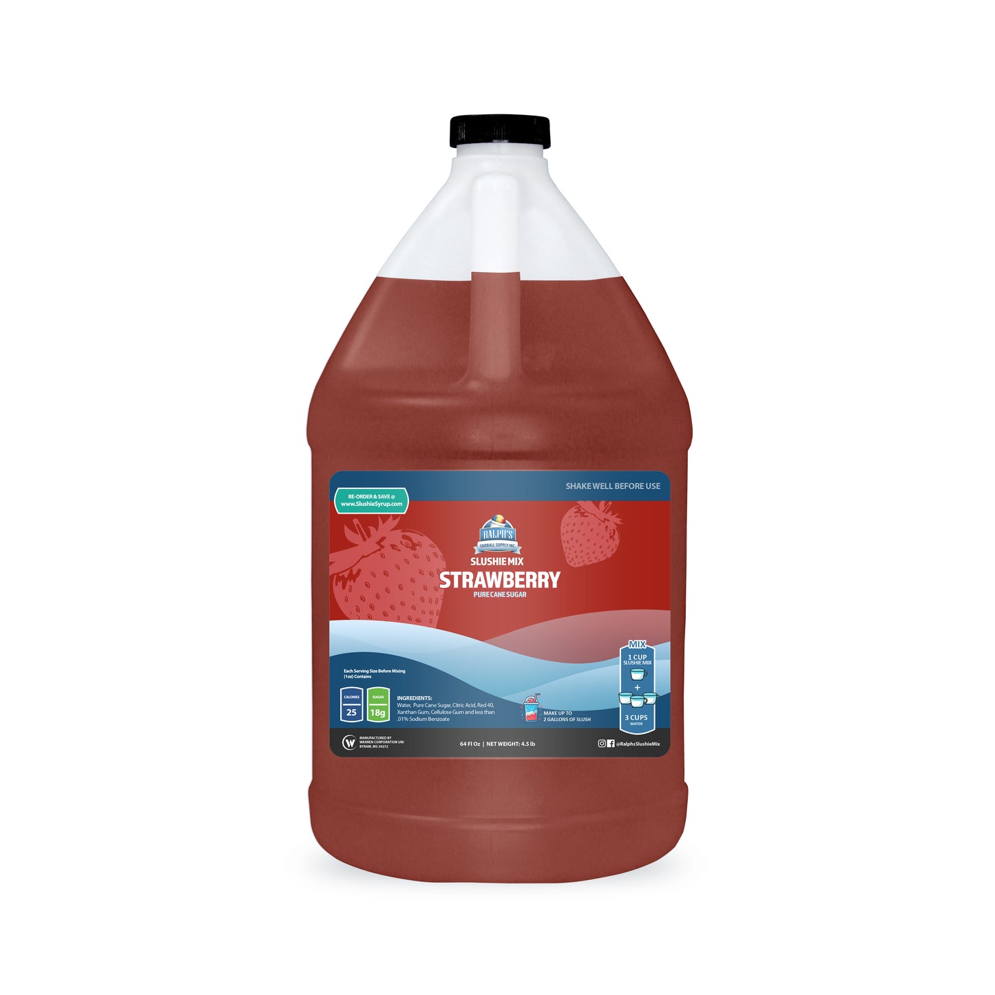 Strawberry Slushie Syrup Mix